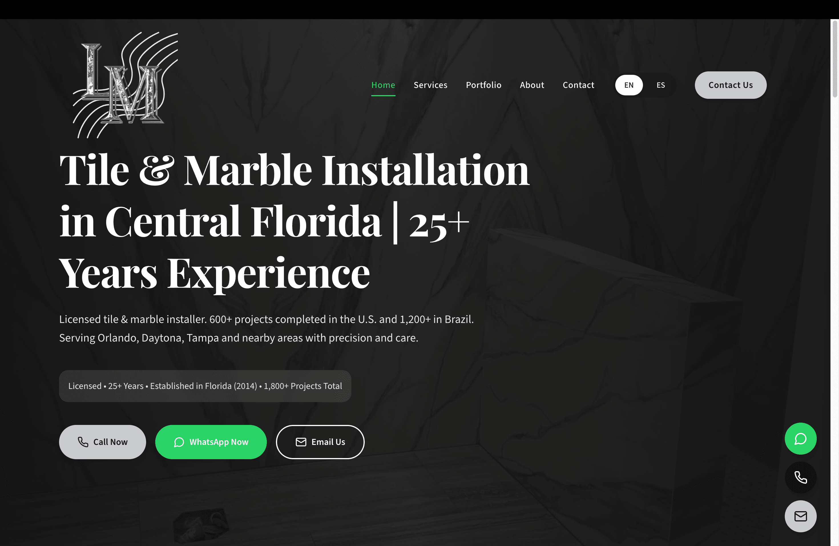 Leo Marble website preview